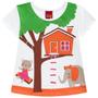 Imagem de Busa Infantil KYLY Menina Casinha Camiseta Camisa Tam 4 a 8