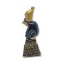 Imagem de Busto deus Egípcio Horus Preto Dourado em Resina 16 cm
