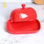 Imagem de Butter Dish Wokex Red Porcelain Utensílios de cozinha