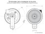 Imagem de Buzina grave agudo 335hz 410hz 12V Toyota Subaru  Bzm B90