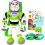 Imagem de Buzz Lightyear Plush Toy Gift Set - Pacote com boneca de pelúcia Buzz Lightyear Deluxe com alças de transporte, tatuagens temporárias de toy story, mini quebra-cabeças, mais  Presentes de Toy Story