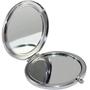 Imagem de BYBART Metal Compact Mirror, 2-Sided com 2X e 1X Ampliando Espelho de Maquiagem Handheld - Perfeito para Viagem de Bolso com Bolsa - Mármore Ouro Rosa