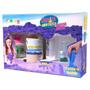 Imagem de Cabana Infantil Barraca Pinte e Brinque + Massinha De Areia Cinética Algodão 800g Colorida