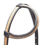 Imagem de Cabeçada 1 Orelha com Apliques Marrom Top Equine 37732