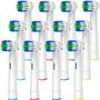 Imagem de Cabeças de escova de dentes de reposição GENKENT para Oral-B Braun (12 unidades)