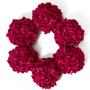 Imagem de Cabeças de flores de hortênsia de seda artificial DuHouse, pacote com 6