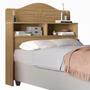 Imagem de Cabeceira 100% MDF Cama Box Solteiro 2 Nichos Robusta