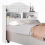 Imagem de Cabeceira 100% MDF Cama Box Solteiro 2 Nichos Robusta