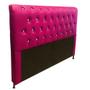 Imagem de Cabeceira 195 lady-com-strass cor suede rosa escuro topázio decor