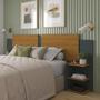 Imagem de Cabeceira 4 em 1 Cama Box Solteiro Casal Queen King Size Decoração Quarto 2 Mesinhas Laterais Criado Prateleiras Organizadoras PRADO MÓVEIS