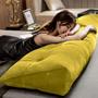 Imagem de Cabeceira Almofada Mel King 195 cm Suede Amarelo - LM DECOR