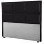 Imagem de Cabeceira Ana Cama Box Painel Casal 140  Suede Preto