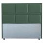 Imagem de Cabeceira Ana Cama Box Painel Casal 90 Suede Verde