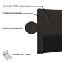Imagem de Cabeceira Aquilla Para Cama Box Casal 140 cm material sintético Marrom - D'Rossi