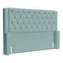 Imagem de Cabeceira Atena Para Cama Box Casal Padrão 140cm Capitonê com Frame Veludo Acqua - Desk Design