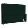 Imagem de Cabeceira Atena Para Cama Box Queen Size 160cm Capitonê com Frame Veludo Verde Escuro - Desk Design