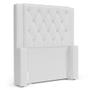 Imagem de Cabeceira Atena Para Cama Box Solteiro 90cm Capitonê com Frame Sintético Branco - Desk Design