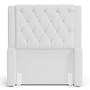 Imagem de Cabeceira Atena Para Cama Box Solteiro 90cm Capitonê com Frame Sintético Branco - Desk Design