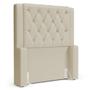Imagem de Cabeceira Atena Para Cama Box Solteiro 90cm Capitonê com Frame Suede Bege Claro - Desk Design