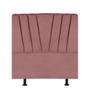 Imagem de Cabeceira Bélgica Cama Box Solteiro 90 cm Suede Rose