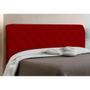 Imagem de Cabeceira Box Casal 140cm Paris Amassado Vermelho