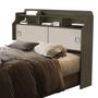 Imagem de Cabeceira Box Queen Jessica 1.60m Para Quarto MDF Com Portas de Correr Nicho