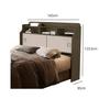 Imagem de Cabeceira Box Queen Jessica 1.60m Para Quarto MDF Com Portas de Correr Nicho