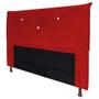 Imagem de Cabeceira Box Queen Size Sophia 1,60 M Suede Vermelho