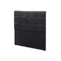 Imagem de Cabeceira Box Shop Clean Solteiro 90cm Em Material Sintético Preto