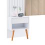 Imagem de Cabeceira Box Zara Com Capitonê E Mesa De Cabeceira - Robel Móveis