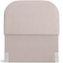 Imagem de Cabeceira Cama Box 100cm Lanna com Puff Recamier Doha W01 Linho Bege - Lyam Decor
