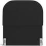 Imagem de Cabeceira Cama Box 100cm Lanna com Puff Recamier Doha W01 Suede Preto - Lyam Decor
