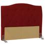 Imagem de Cabeceira Cama Box Casal 140 cm Colônia Suede Vermelho - D'Monegatto