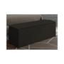 Imagem de Cabeceira Cama Box Casal 140cm com Calçadeira Baú Paris Veludo Chocolate - JS Móveis