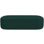 Imagem de Cabeceira Cama Box Casal 140cm Lanna com Puff Recamier Doha W01 Bouclê Verde - Lyam Decor
