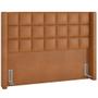 Imagem de Cabeceira Cama Box Casal 160 cm Paris material sintético Whisky - Lyam Decor