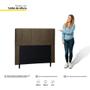 Imagem de Cabeceira Cama Box Casal Donna 140cm Suede Marrom - Desk Design