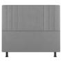Imagem de Cabeceira Cama Box Casal Grace 140cm Suede Cinza Claro - Abmaza