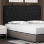 Imagem de Cabeceira Cama Box Casal Jadi 140 Cm Suede Preto