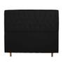 Imagem de Cabeceira Cama Box Casal Jadi 140 Cm Suede Preto