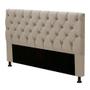 Imagem de Cabeceira Cama Box Casal King Size Cristal 195cm Suede Bege - Desk Design