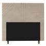 Imagem de Cabeceira Cama Box Casal Lisboa 140cm Suede Bege - Desk Design