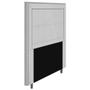 Imagem de Cabeceira Cama Box Casal Luxor 140cm com Tachas e Frame Corano Branco - Desk Design