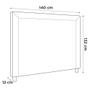 Imagem de Cabeceira Cama Box Casal Maísa 140cm Com Frame Veludo Preto - Desk Design