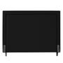Imagem de Cabeceira Cama Box Casal Maísa 140cm Com Frame Veludo Preto - Desk Design