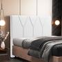 Imagem de Cabeceira Cama Box Casal Queen 160 cm Aurora W01 Corano Branco - Lyam Decor