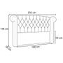 Imagem de Cabeceira Cama Box Casal Queen 160cm Provença P02 Veludo Bege - Mpozenato