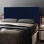 Imagem de Cabeceira Cama Box Casal Queen Size Cairo 160cm Veludo Azul Marinho - Abmaza