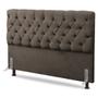 Imagem de Cabeceira Cama Box Casal Queen Size Lylla 160cm Capitonê com Frame Linho Cacau - Abmaza