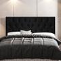 Imagem de Cabeceira Cama Box Casal Queen Size Madrid 160cm Suede Preto - Abmaza